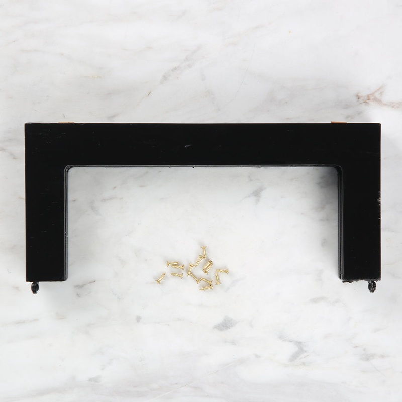 Akaylar Wooden Purse Frame Large Size – Black