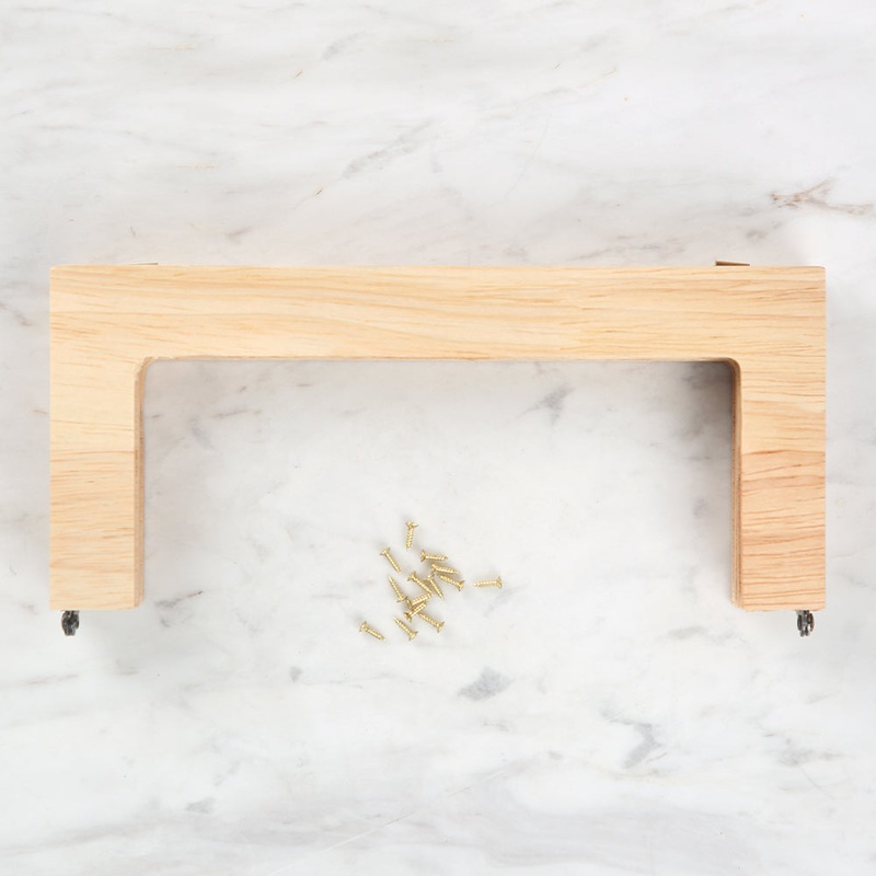 Akaylar Wooden Purse Frame Large Size – Natural