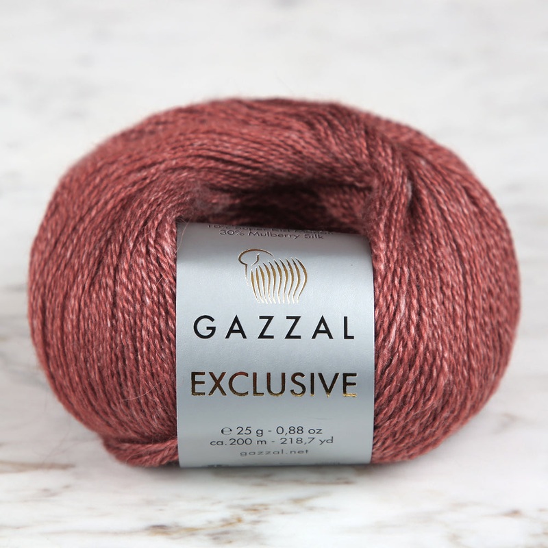 Gazzal Exclusive Hand Knitting Yarn, Brick Color – 9912