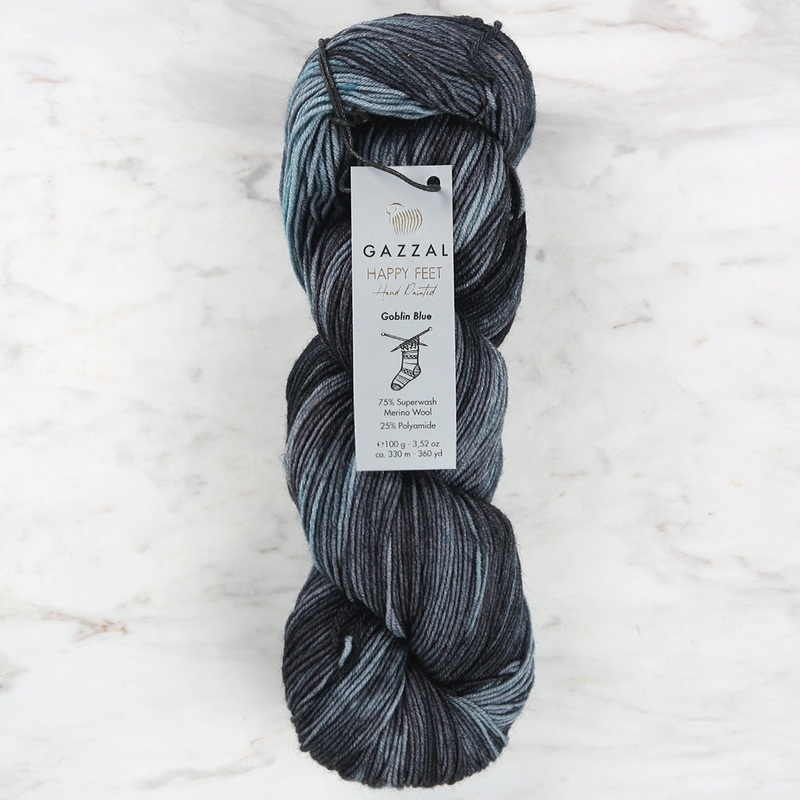 Gazzal Happy Feet Socks Knitting Yarn , Variegated – 3259
