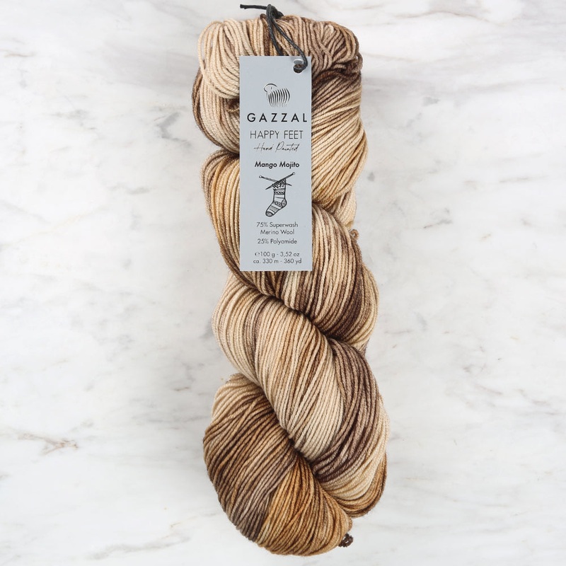 Gazzal Happy Feet Socks Knitting Yarn , Variegated – 3267