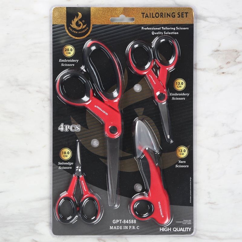 Golden Phoenix Scissor Set Red GPT:84588