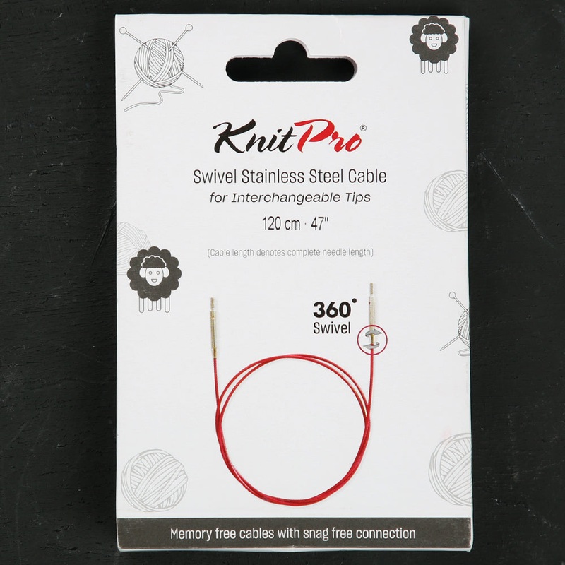 KnitPro 120 cm 1 pieces of knitting Cable, Purple – 10646