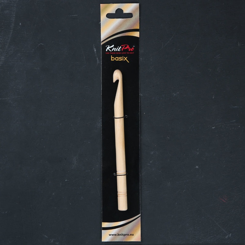 KnitPro Basix Birch 10 Mm 15 Cm Wooden Crochet Hook – 35707