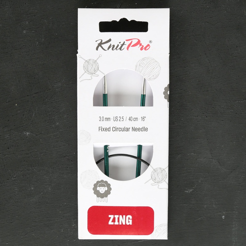 KnitPro Zing 3 Mm 40 Cm Metal Circular Needles, – 47065