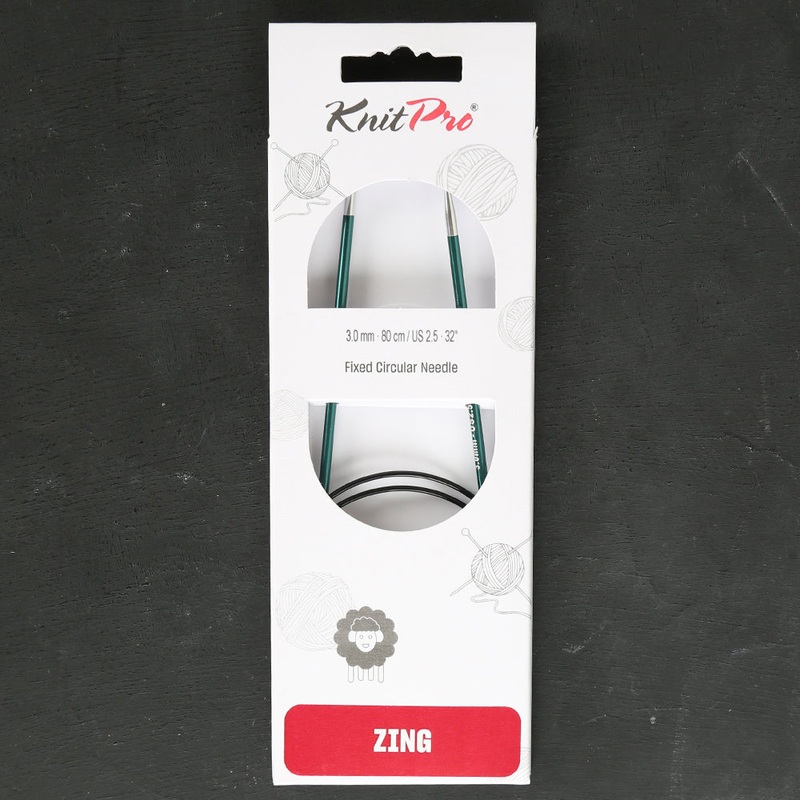 KnitPro Zing 3 Mm 80 Cm Metal Circular Needles, – 47125