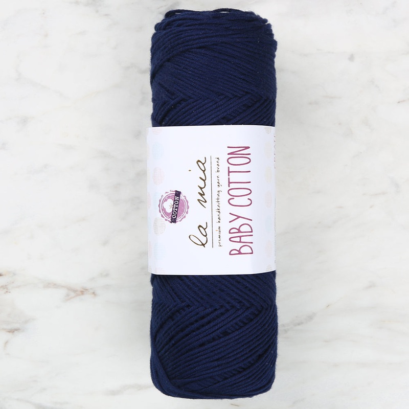 La Mia Baby Cotton Yarn,Navy Blue – L007