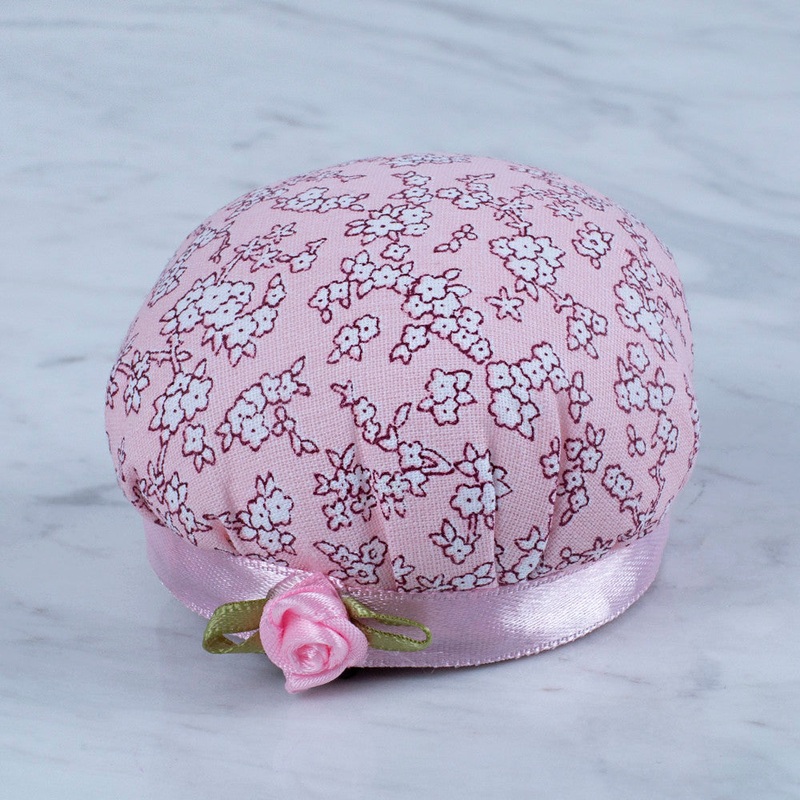Loren Arm Pincushion, Flower Patterned – Light Pink