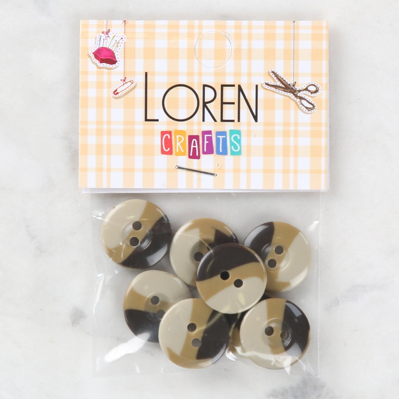 Loren Crafts 8 Pack Button, Colourful – 1122