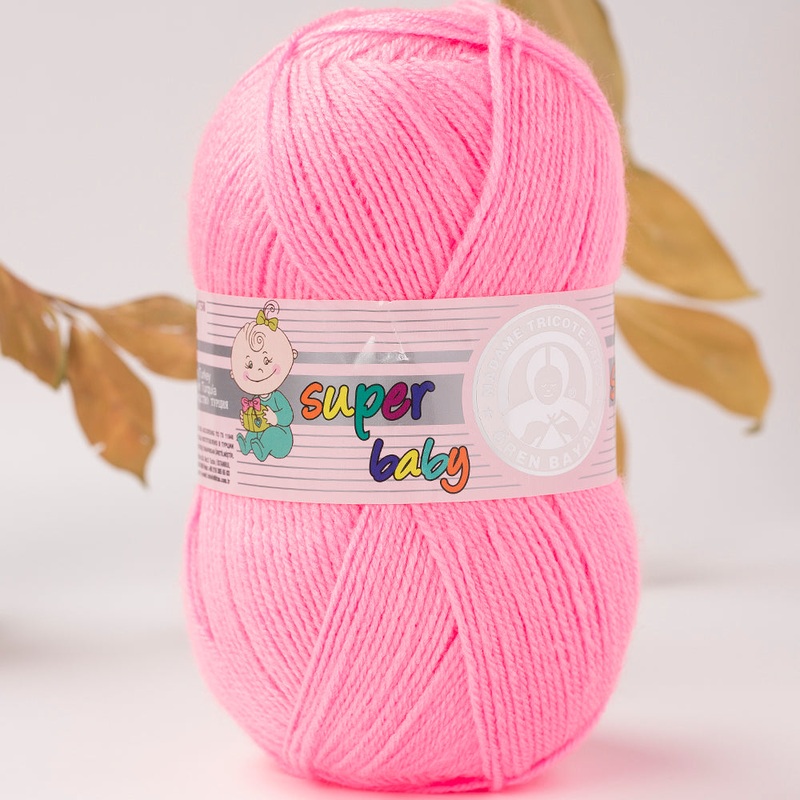 Madame Tricote Paris Super Baby Yarn, Pink – 40-1758