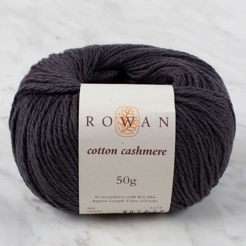 Rowan Cotton Cashmere Yarn, Charcoal – 232