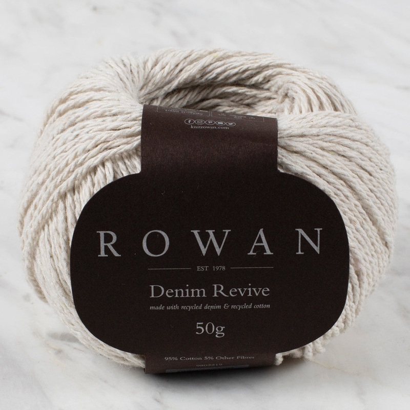 Rowan Denim Revive 50gr Yarn, Cream – 00210