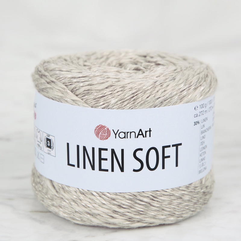 YarnArt Linen Soft Hand Knitting Yarn ,Beige 7304