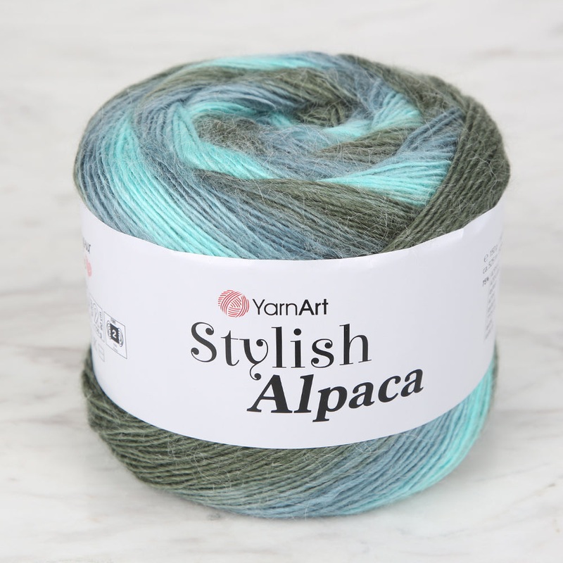 YarnArt Stylish Alpaca Hand Knitting Yarns, Variegated – 7720