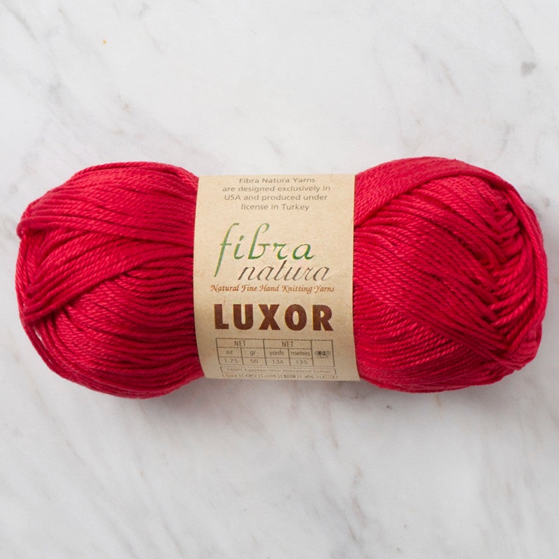 Fibra Natura Luxor Yarn, Red – 105-08