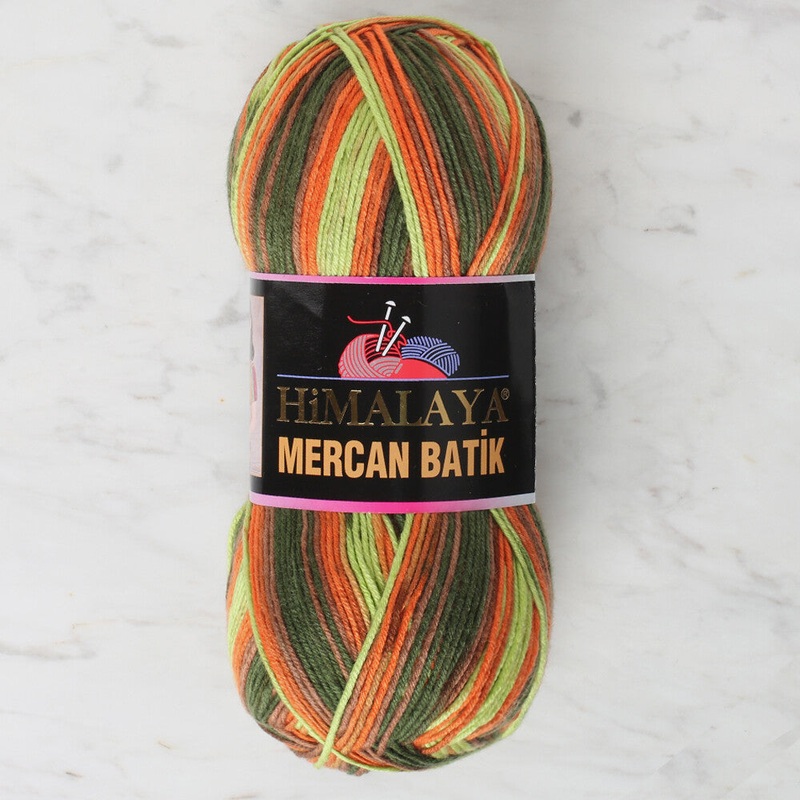 Himalaya Mercan Batik Knitting Yarn, Variegated – 59519