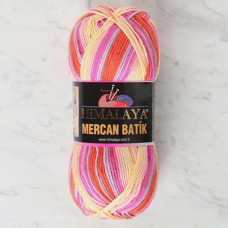 Himalaya Mercan Batik Knitting Yarn, Variegated  – 59530