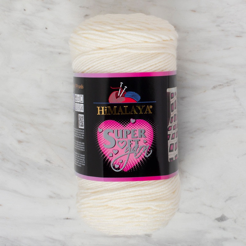 Himalaya Super Soft 200 gr Yarn, Ecru -80812