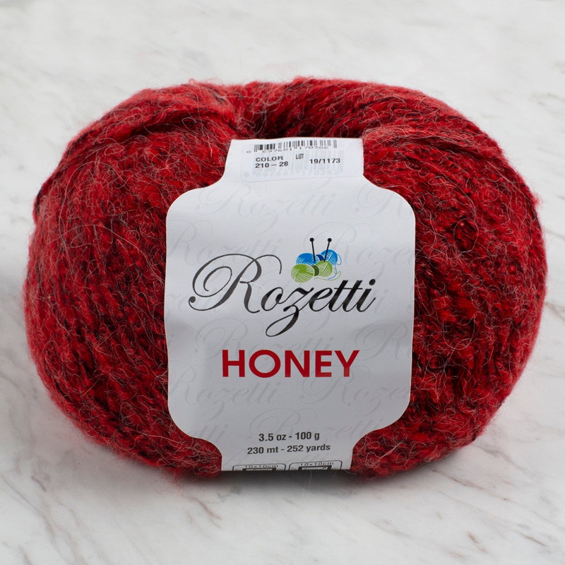 Rozetti Honey Yarn, Red Variegated – 210-28