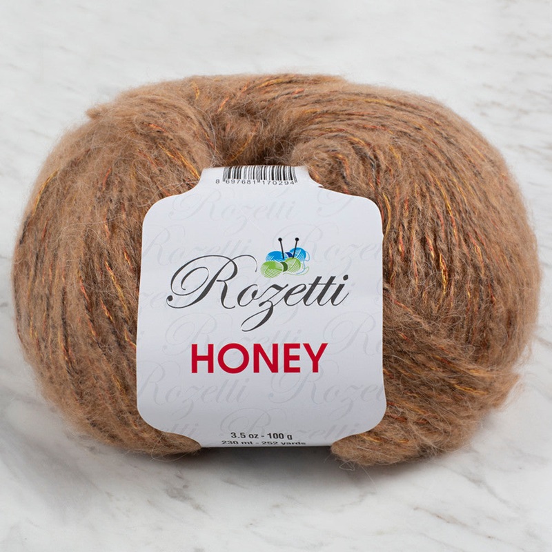Rozetti Honey Yarn, Sparkly Brown – 210-15