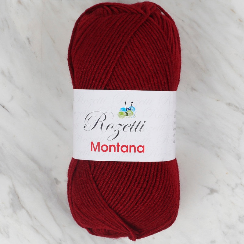 Rozetti Montana Knitting Yarn, Dark Red – 155-10