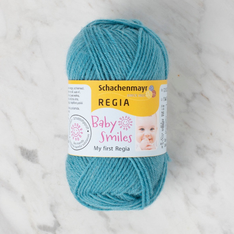 Schachenmayr Baby Smiles My First Regia 25 gr Knitting Yarn, Blue – 9801296 – 01067
