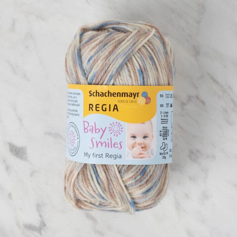 Schachenmayr Baby Smiles My First Regia 25 gr Knitting Yarn, Variegated – 9801296 – 01723