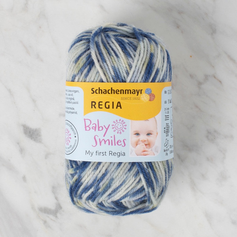 Schachenmayr Baby Smiles My First Regia 25 gr Knitting Yarn, Variegated – 9801296 – 01724