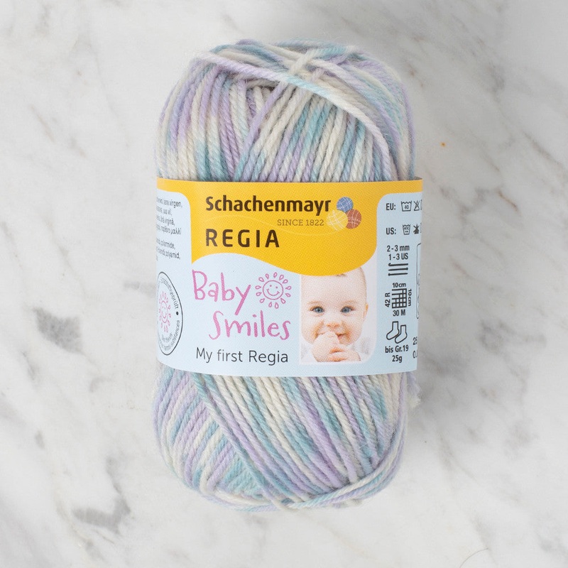 Schachenmayr Baby Smiles My First Regia 25 gr Knitting Yarn, Variegated – 9801296 – 01727