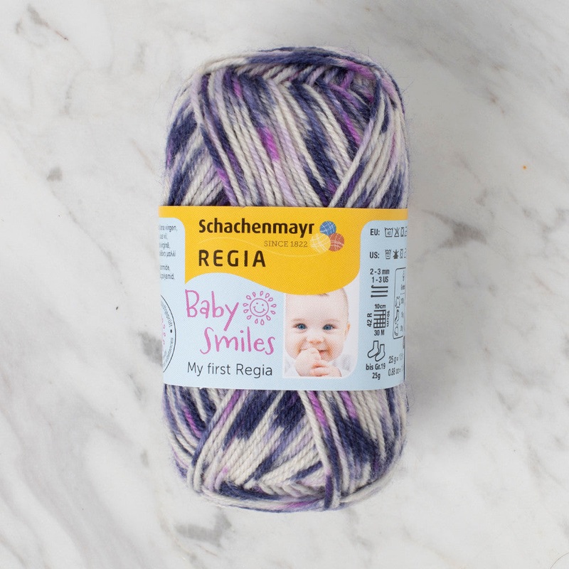Schachenmayr Baby Smiles My First Regia 25 gr Knitting Yarn, Variegated – 9801296 – 01728