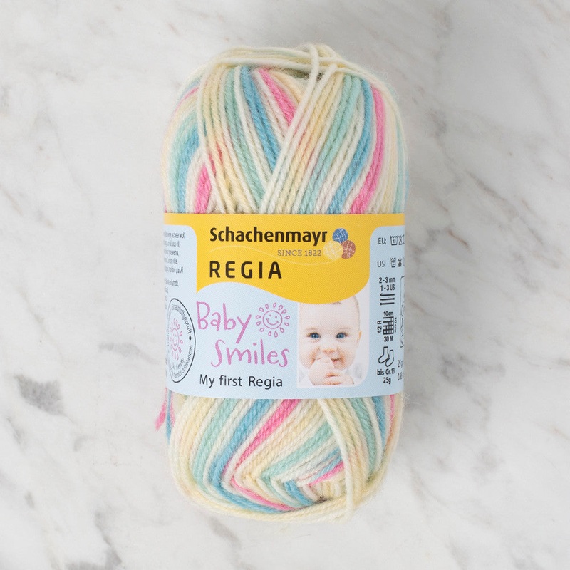 Schachenmayr Baby Smiles My First Regia 25 gr Knitting Yarn, Variegated – 9801296 – 01793