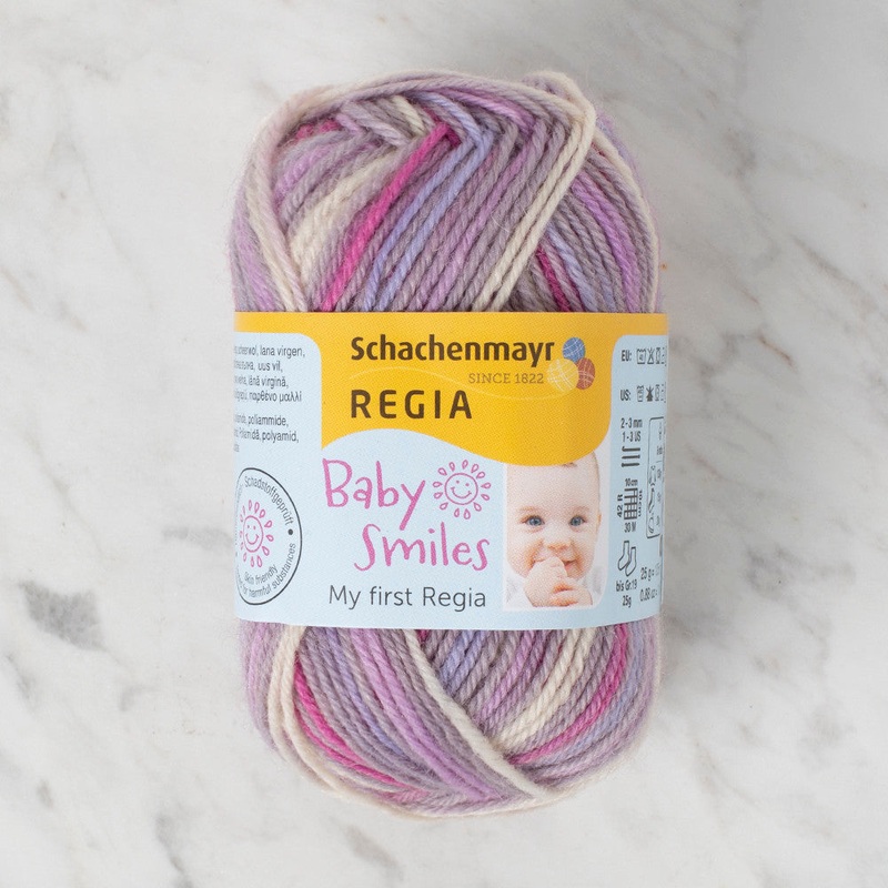 Schachenmayr Baby Smiles My First Regia 25 gr Knitting Yarn, Variegated – 9801296 – 01794