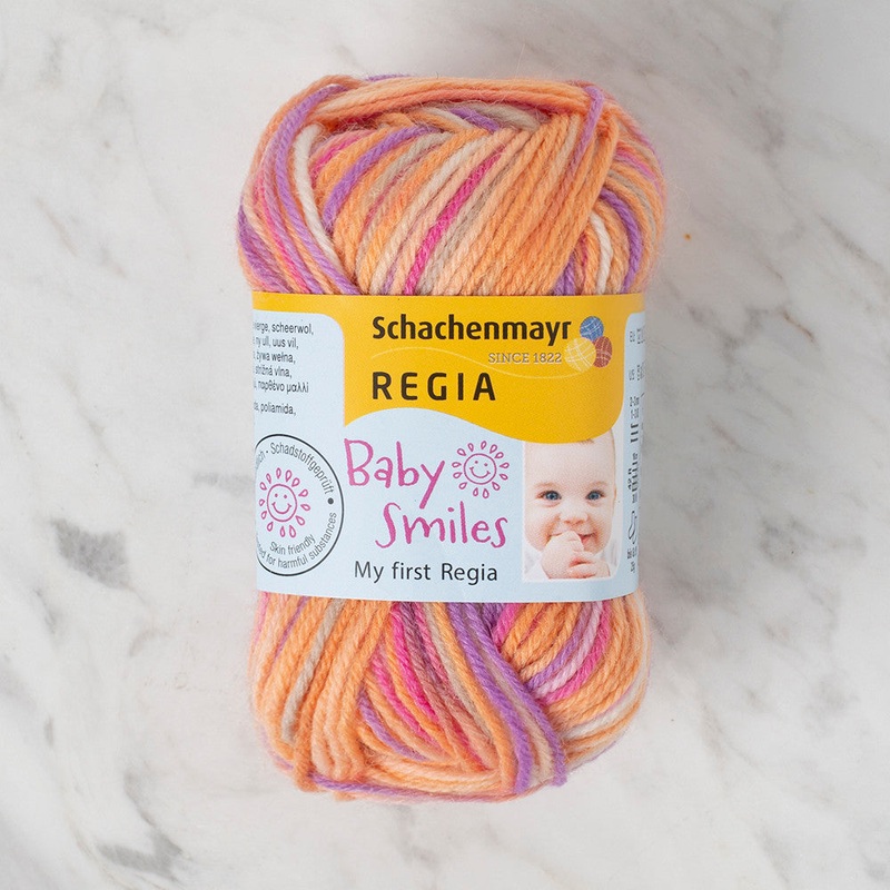 Schachenmayr Baby Smiles My First Regia 25 gr Knitting Yarn, Variegated – 9801296 – 01814