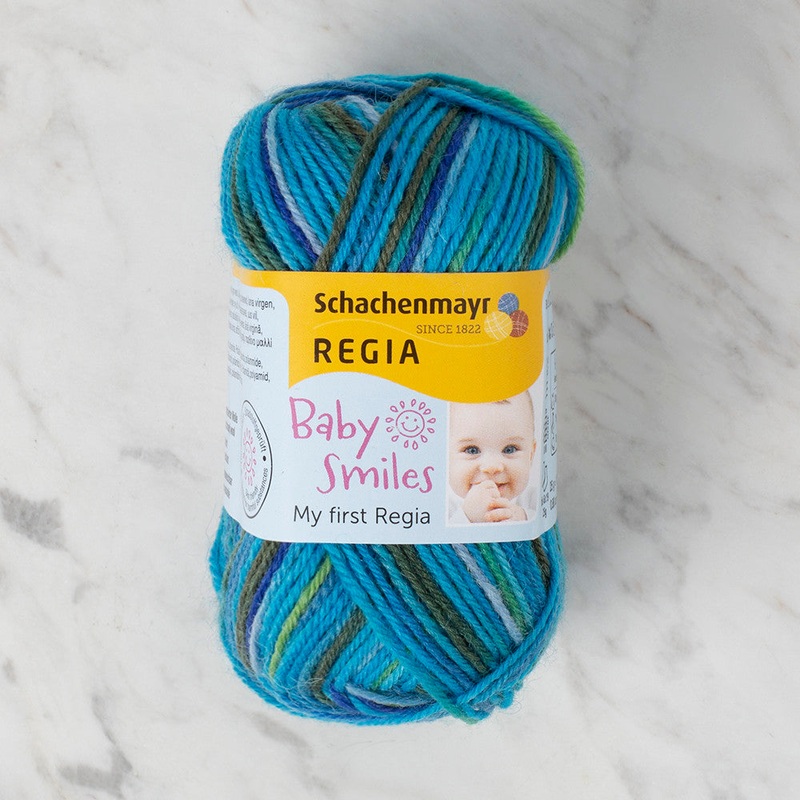 Schachenmayr Baby Smiles My First Regia 25 gr Knitting Yarn, Variegated – 9801296 – 01819