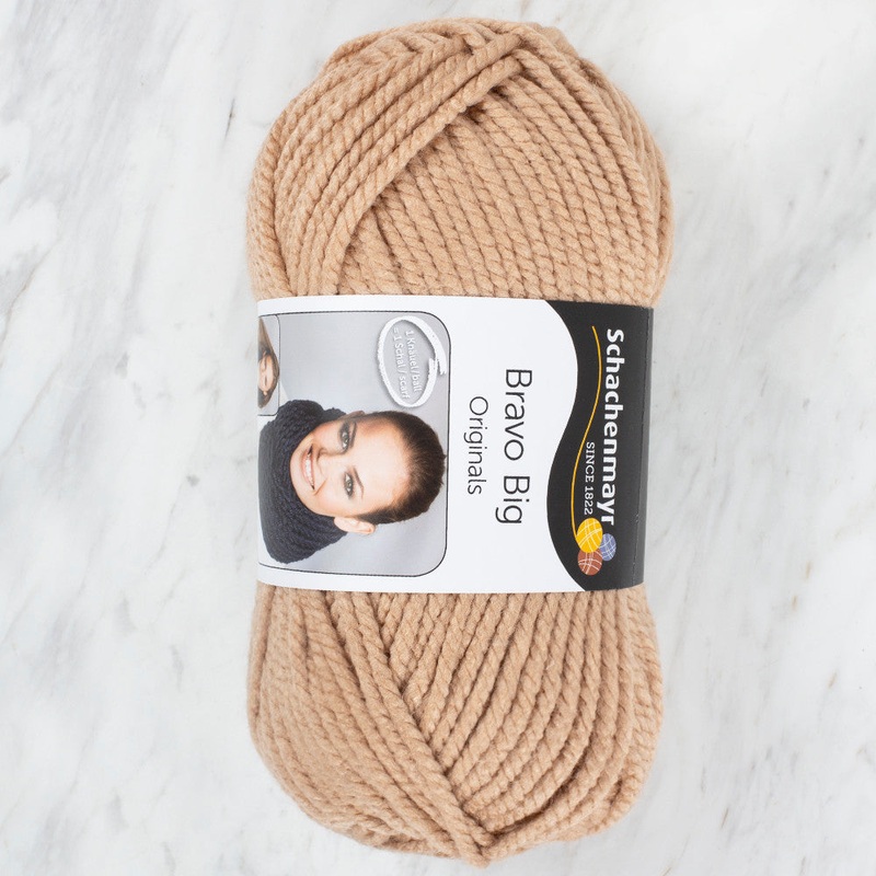 Schachenmayr Bravo Big Originas 200 gr Knitting Yarn, Beige – 9807705 – 00105