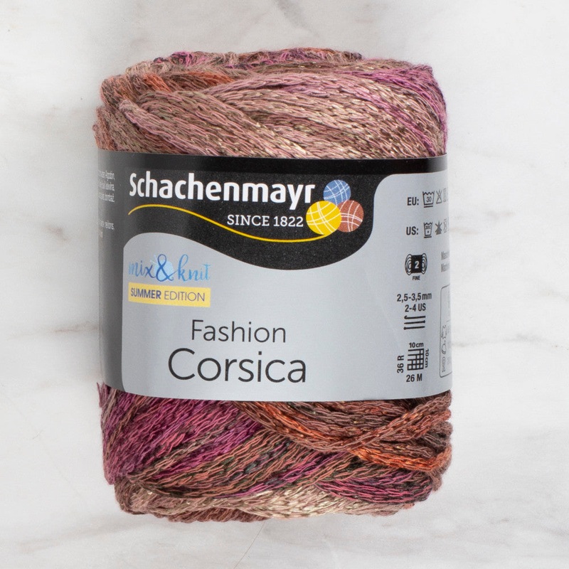 Schachenmayr Fashion Corsica 50 gr Knitting Yarn, Variegated – 00086