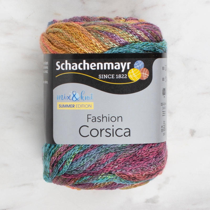 Schachenmayr Fashion Corsica 50 gr Knitting Yarn, Variegated  – 9807364 – 00085