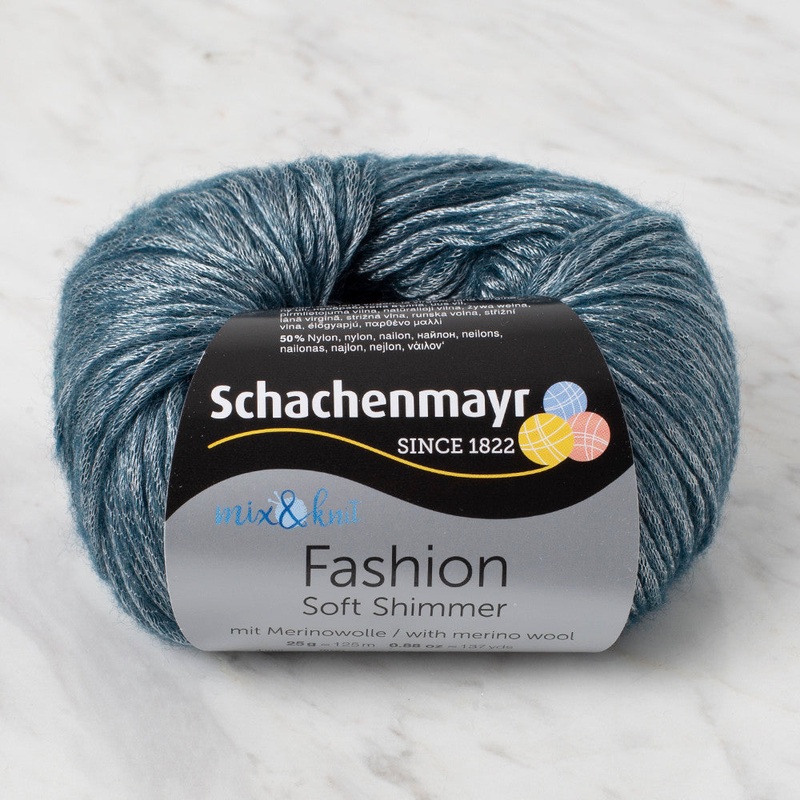 Schachenmayr Fashion Soft Shimmer 25 gr Knitting Yarn, Dark Green – 9807356 – 00050