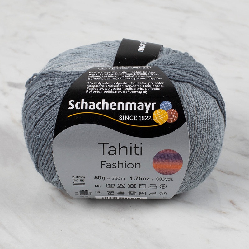 Schachenmayr Fashion Tahiti 50 gr Knitting Yarn, Variegated – 9811776 – 07614