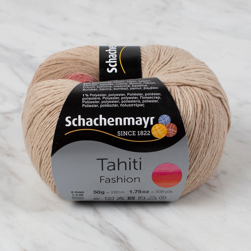 Schachenmayr Fashion Tahiti 50 gr Knitting Yarn, Variegated – 9811776 – 07689