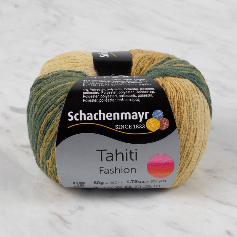 Schachenmayr Fashion Tahiti 50 gr Knitting Yarn, Variegated – 9811776 – 07692