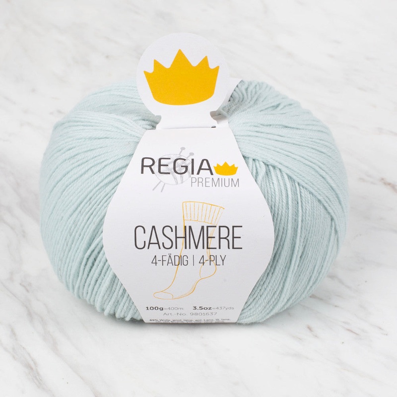 Schachenmayr Regia Premium Cashmere Knitting Yarn, Light Green – 9801637 – 00062