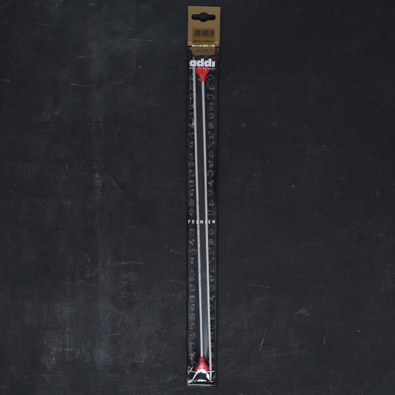 Addi 3.5mm 40 cm Jacket Knitting Needles, Aluminium – 200-7