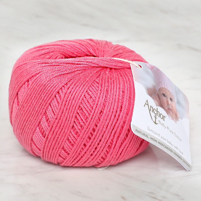 Anchor Baby Pure Cotton 4ply Yarn, Vermilion – 4804000 – 00038