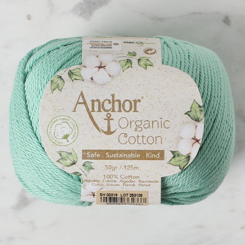 Anchor Organic Cotton Knitting Yarn, Green – SH 00219