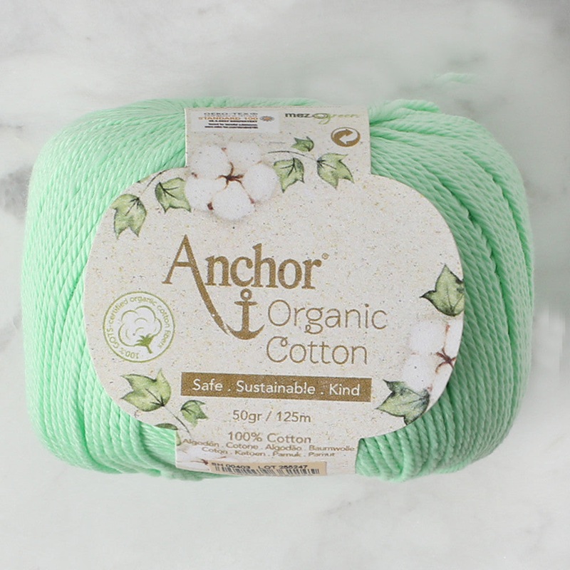 Anchor Organic Cotton Knitting Yarn, Green – SH 00403