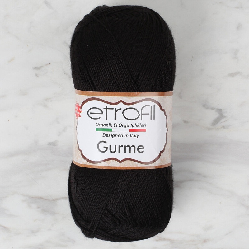 Etrofil Gurme Knitting Yarn, Black – 70978
