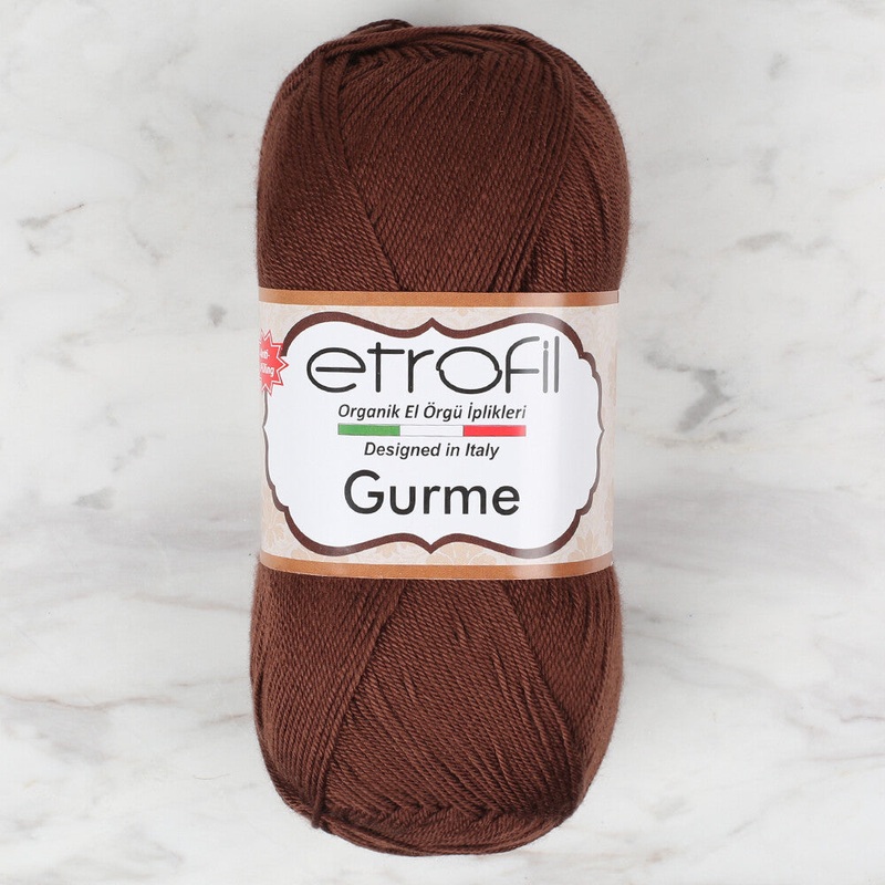 Etrofil Gurme Knitting Yarn, Dark Brown – 70792