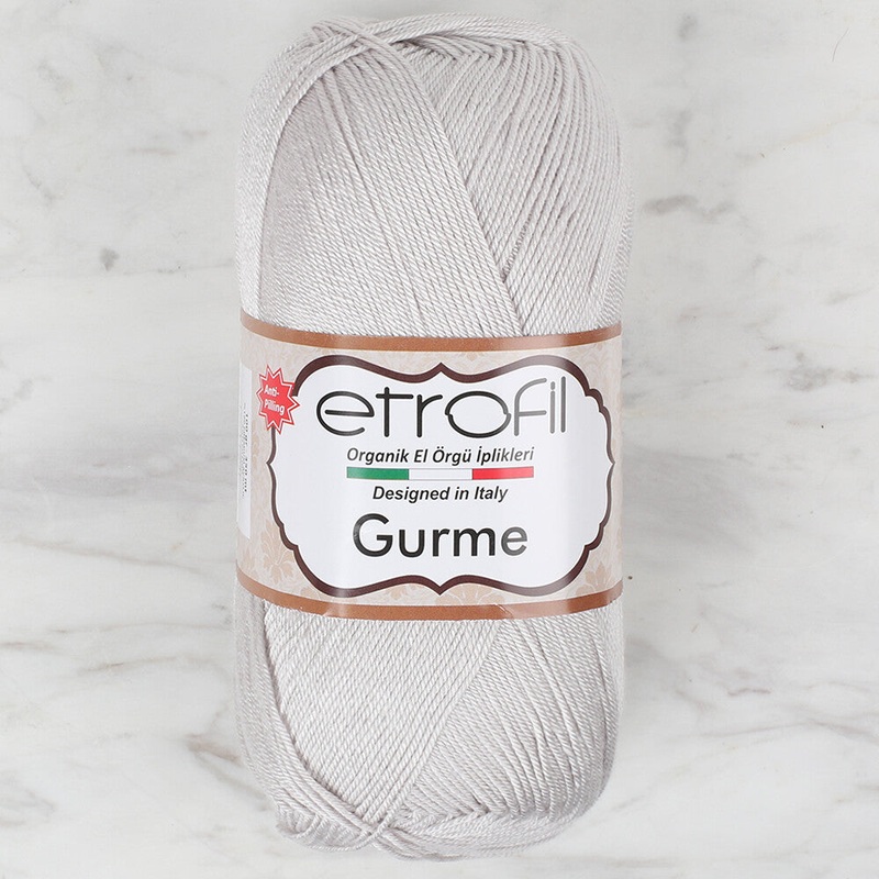 Etrofil Gurme Knitting Yarn, Light Grey – 70998