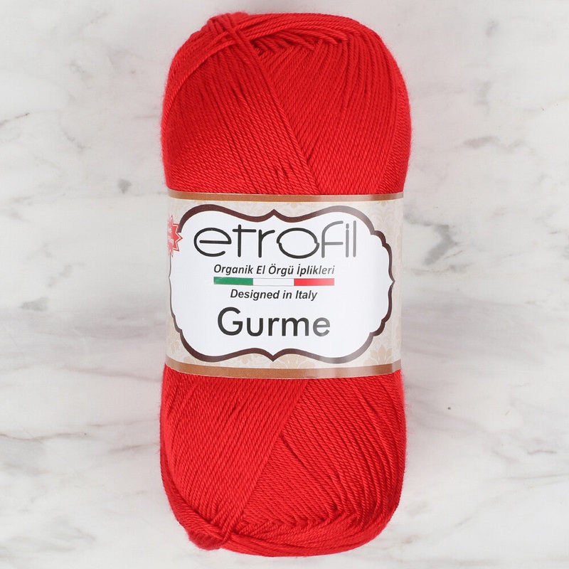 Etrofil Gurme Knitting Yarn, Red – 73046